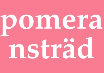 Synonym pomeransträd
