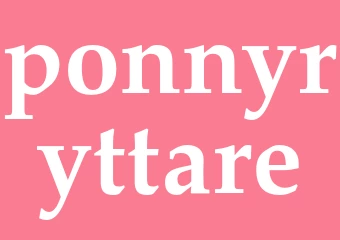 Synonym ponnyryttare