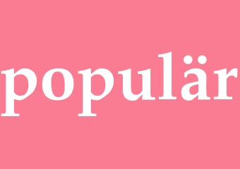 Synonym populär