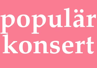 Synonym populärkonsert