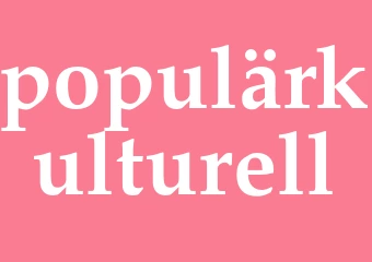 Synonym populärkulturell