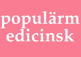 Synonym populärmedicinsk