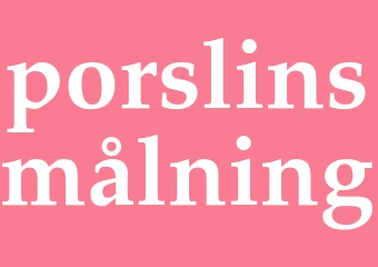 Synonym porslinsmålning