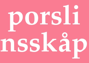 Synonym porslinsskåp