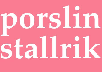 Synonym porslinstallrik