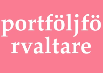 Synonym portföljförvaltare