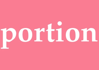 Synonym portion