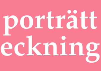 Synonym porträtteckning