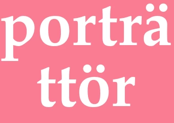 Synonym porträttör