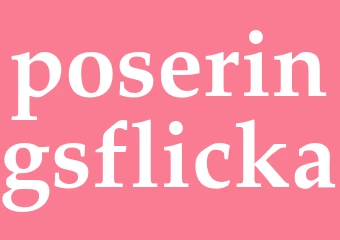 Synonym poseringsflicka