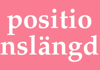 Synonym positionslängd