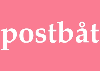 Synonym postbåt