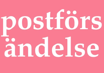 Synonym postförsändelse