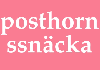 Synonym posthornssnäcka