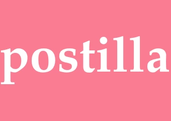 Synonym postilla