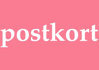 Synonym postkort