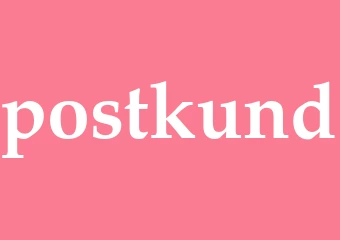 Synonym postkund