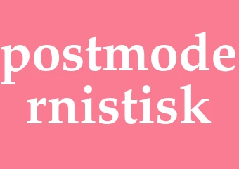 Synonym postmodernistisk