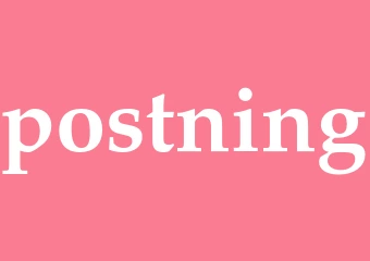 Synonym postning