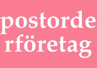 Synonym postorderföretag