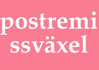 Synonym postremissväxel