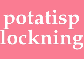 Synonym potatisplockning