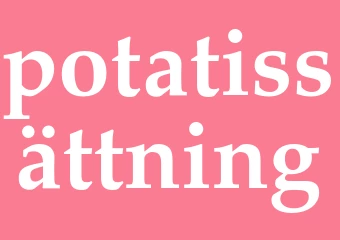 Synonym potatissättning