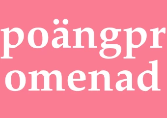 Synonym poängpromenad
