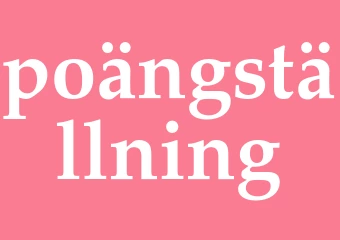 Synonym poängställning