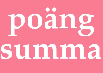 Synonym poängsumma