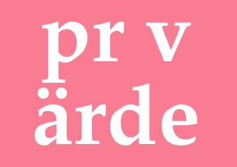 Synonym pr-värde