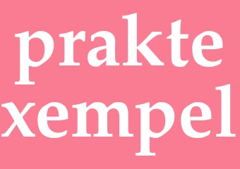 Synonym praktexempel