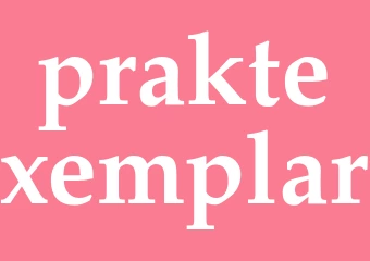 Synonym praktexemplar