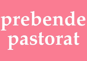 Synonym prebendepastorat