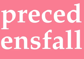 Synonym precedensfall