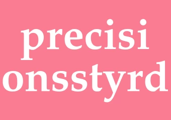 Synonym precisionsstyrd