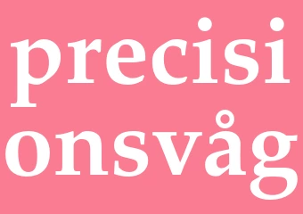 Synonym precisionsvåg