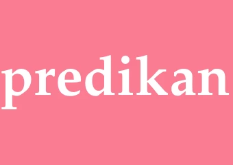 Synonym predikan