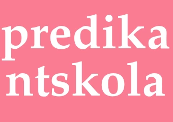 Synonym predikantskola