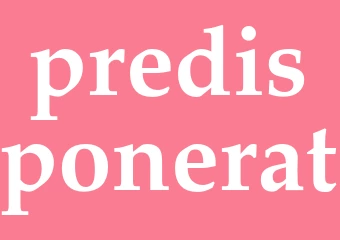Synonym predisponerat