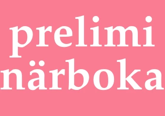 Synonym preliminärboka