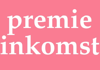 Synonym premieinkomst