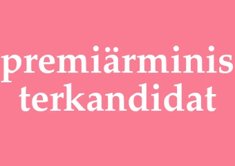 Synonym premiärministerkandidat