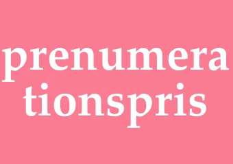 Synonym prenumerationspris
