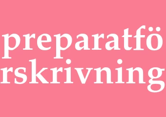 Synonym preparatförskrivning