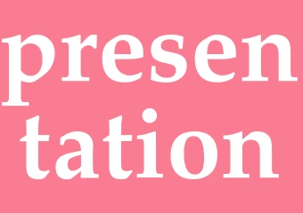 Synonym presentation