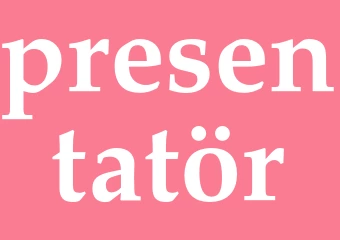 Synonym presentatör
