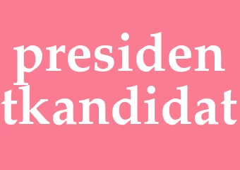 Synonym presidentkandidat