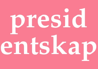Synonym presidentskap