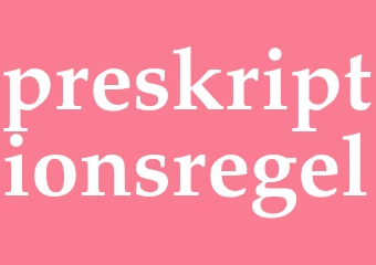 Synonym preskriptionsregel